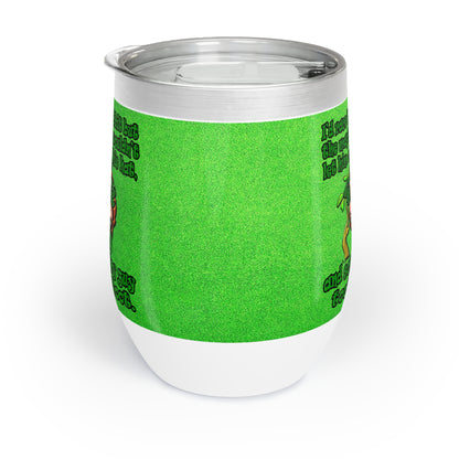 turtle race - Chill Wine Tumbler (green turf)
