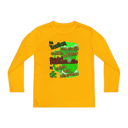 celtics logo - Youth Long Sleeve Competitor Tee