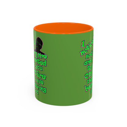 noticed you noticing - Accent Mug (green)