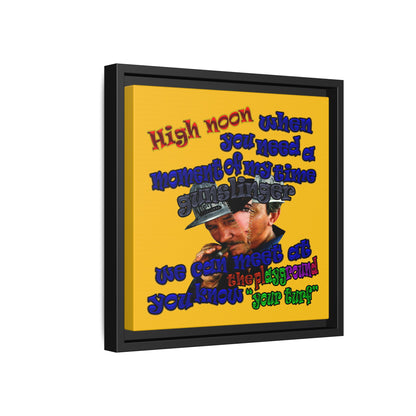 high noon - framed canvas art (yellow)