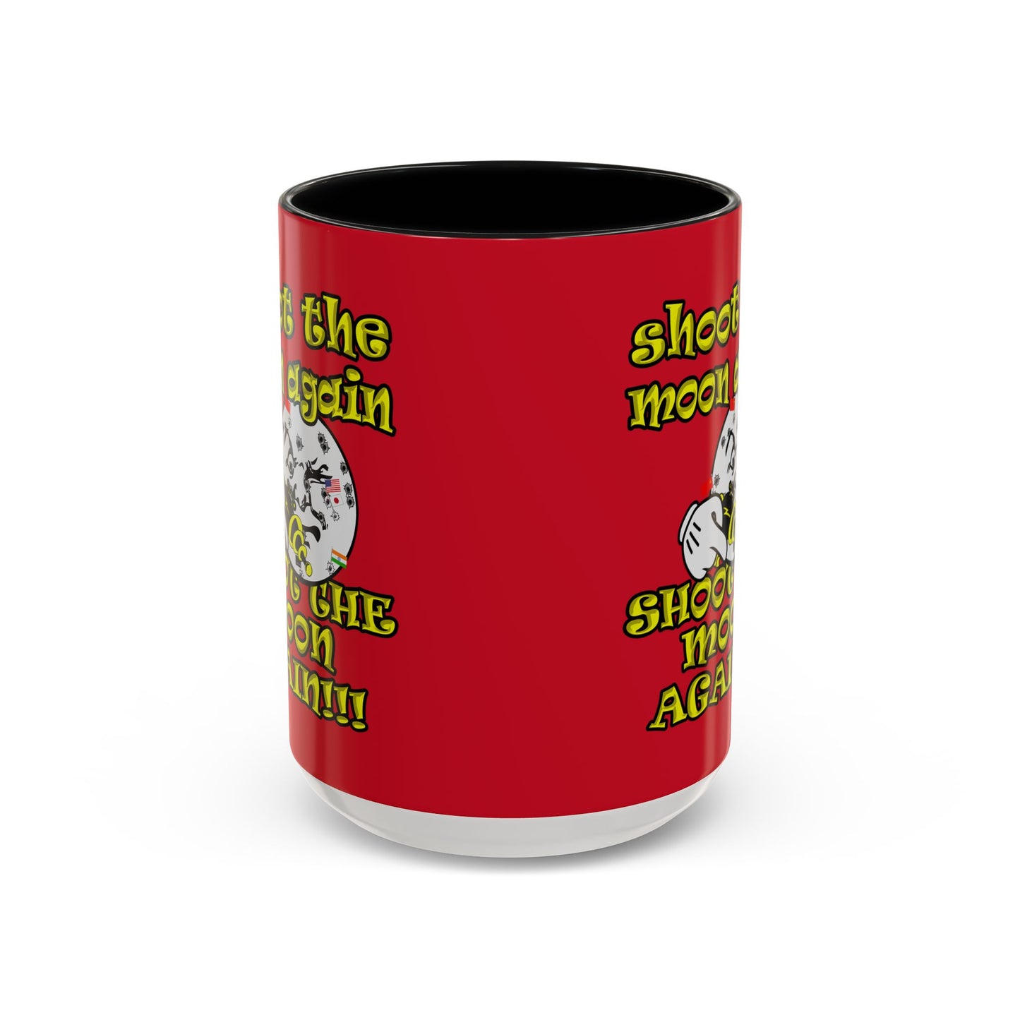 shoot the moon again - Accent Mug (dark red)