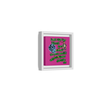 og - framed canvas art (pink)