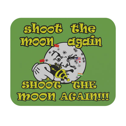 shoot the moon again - Mouse Pad (Rectangle) (green)