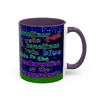 declaration of the independents - Accent Mug ('snoops' background)