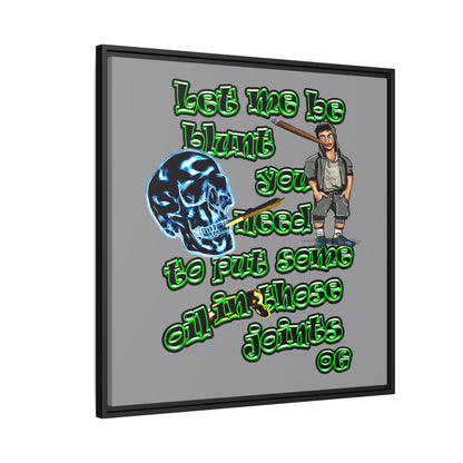 og - framed canvas art (grey)