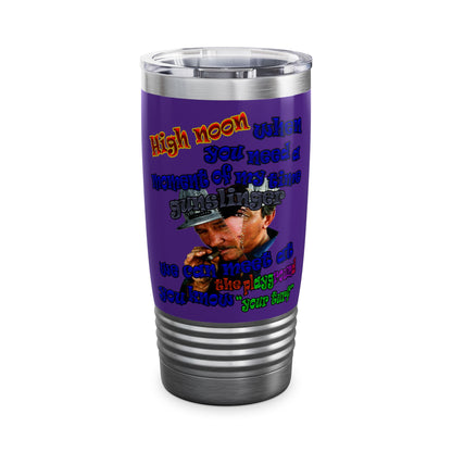 high noon - Ringneck Tumbler, 20oz (purple)