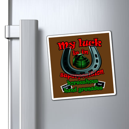 my luck - Magnets - (brown)