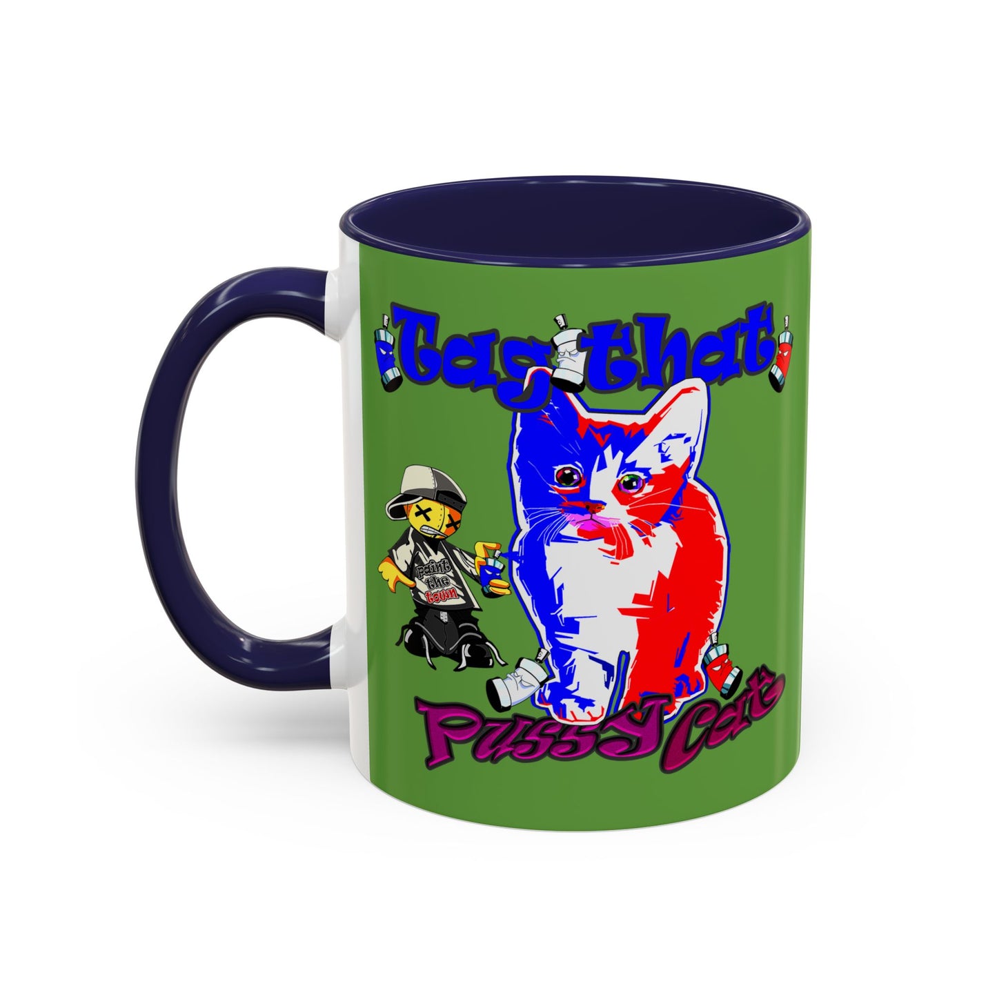 tag that - Accent Mug (green)