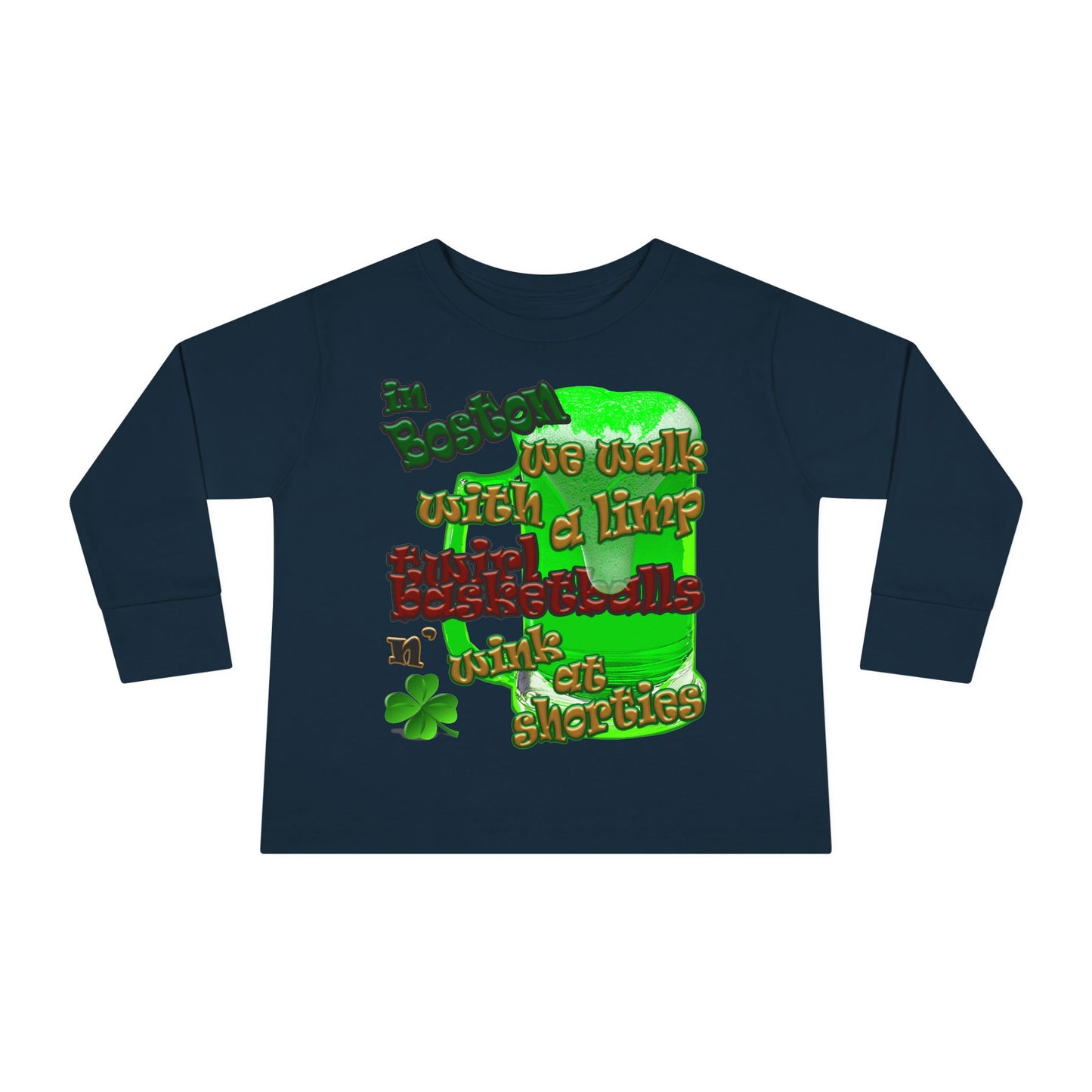 celtics logo - Toddler Long Sleeve Tee
