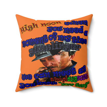 high noon - Spun Polyester Square Pillow - (crusta)