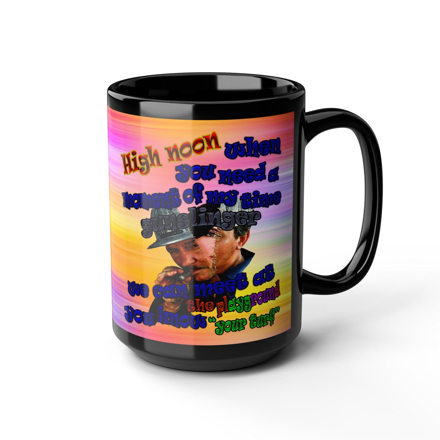 high noon - Black Mug (color blur)