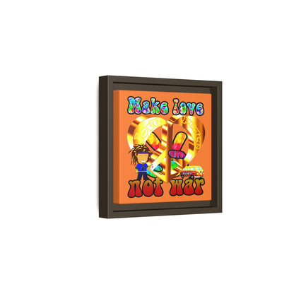 love peace - framed canvas art (crusta)