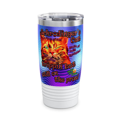 schrodinger's cat - Ringneck Tumbler, 20oz (purple wave)