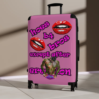hoes b4 bros - Suitcase (light pink)