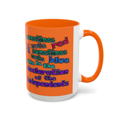 declaration of the independents - Accent Mug (crusta)