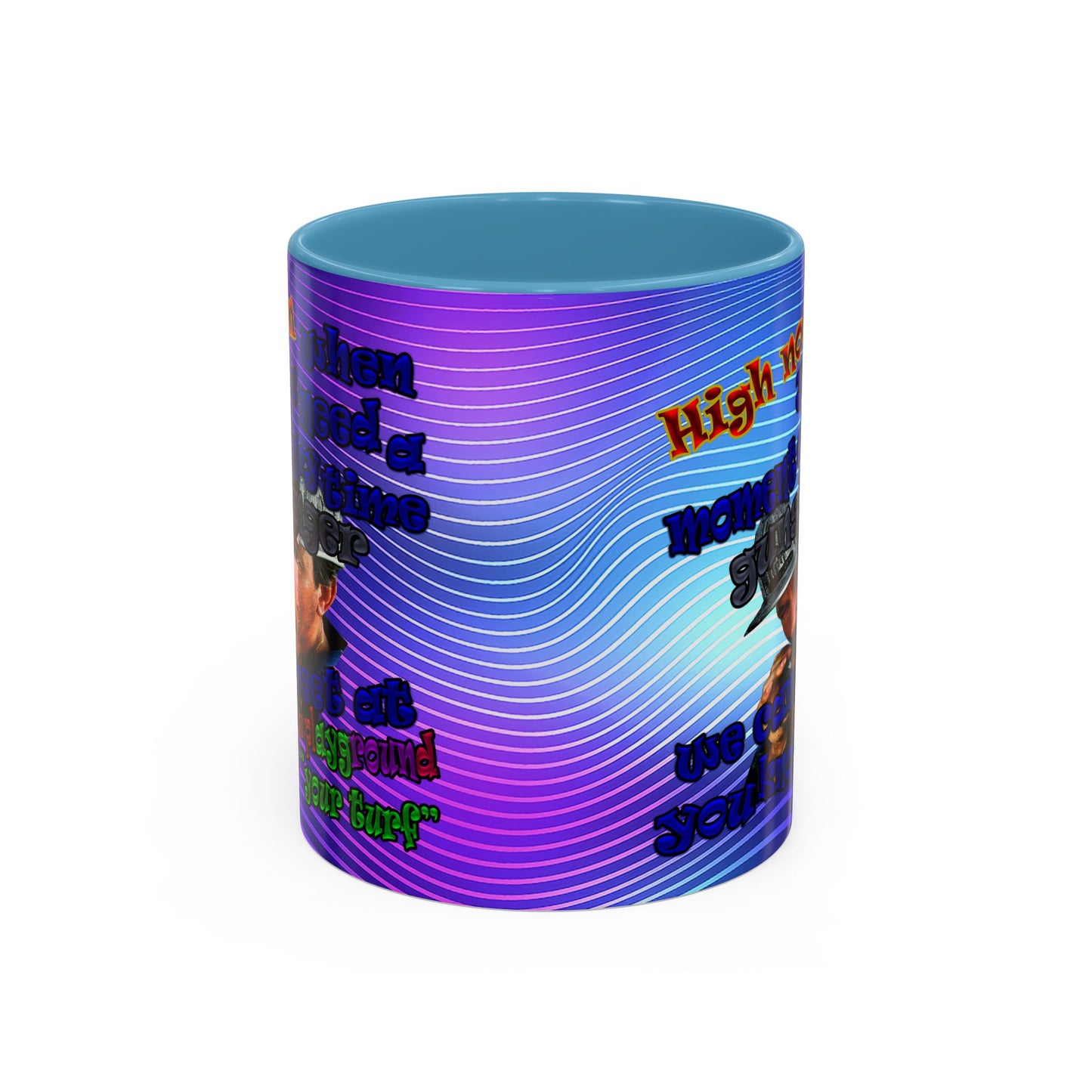 high noon - Accent Mug (purple wave)