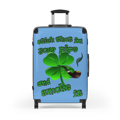 stick that in your pipe and smoke it - Suitcase (light blue)