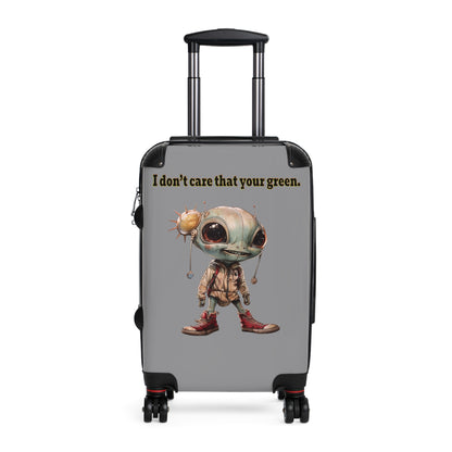 I don't care that your green - Suitcase (grey)