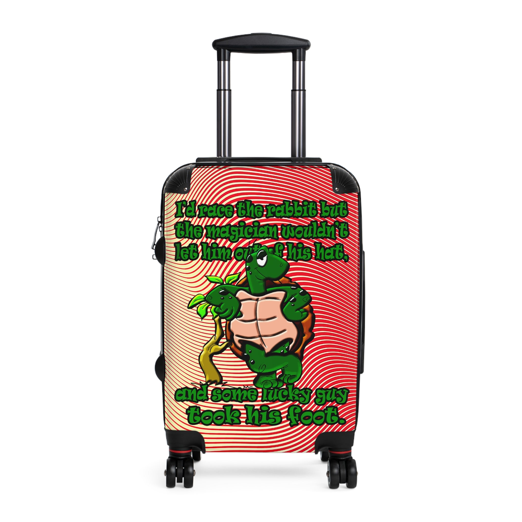 turtle race - Suitcase (yellow-orange wave)