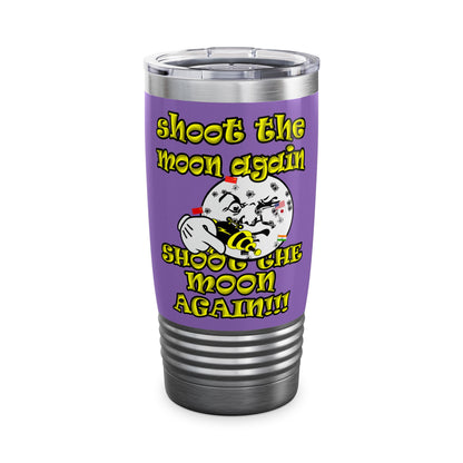 shoot the moon again - Ringneck Tumbler, 20oz (light purple)
