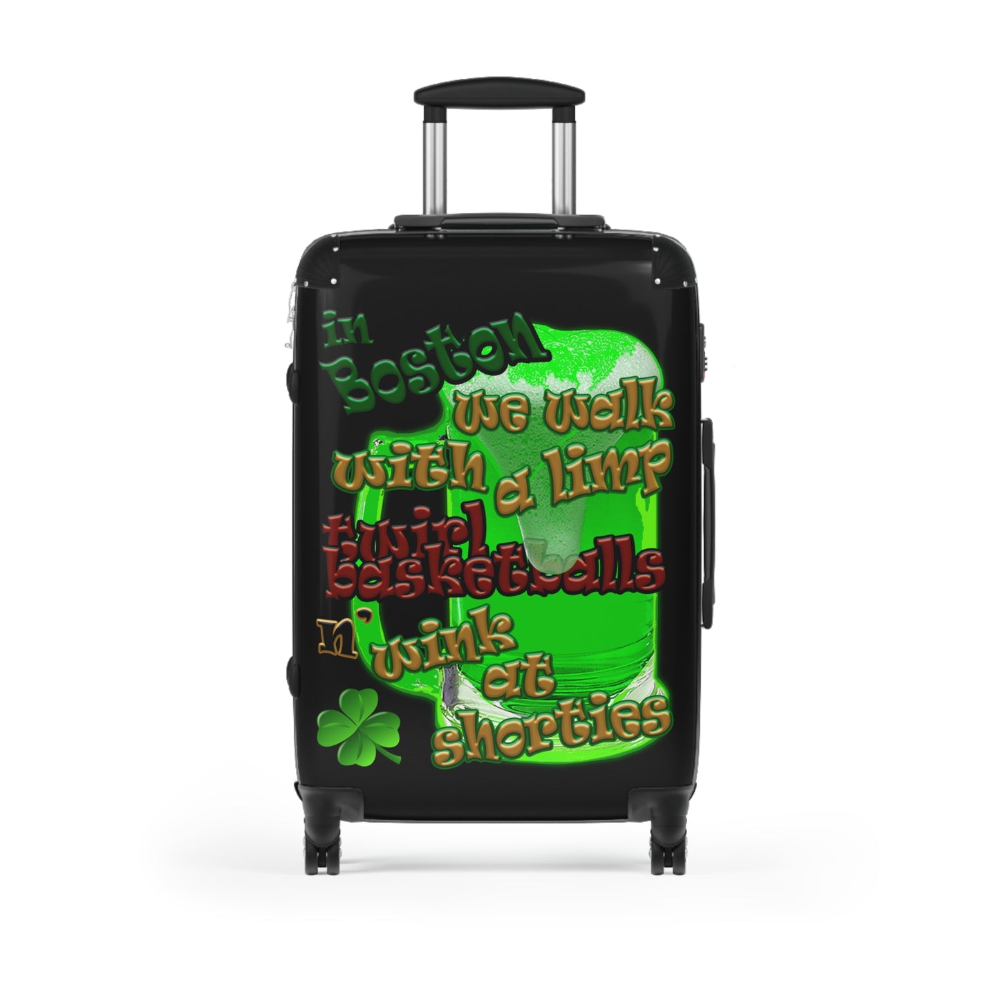 celtics logo - Suitcase (black)