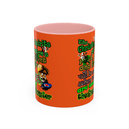 christmas spirits of boston - Accent Mug (orange)