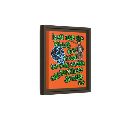 og - framed canvas art (orange)