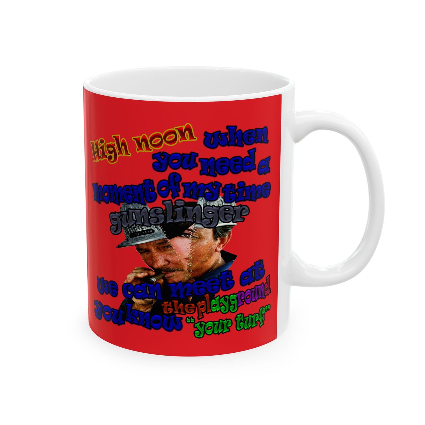 high noon - White Mug (red)