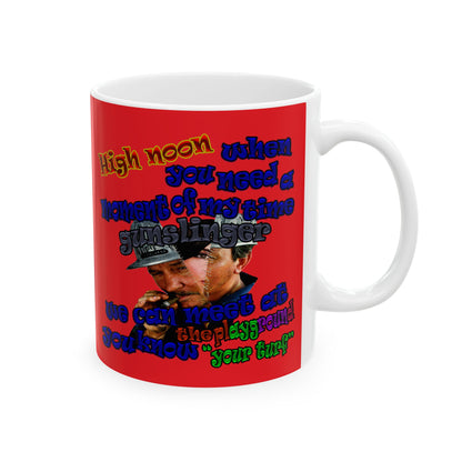 high noon - White Mug (red)