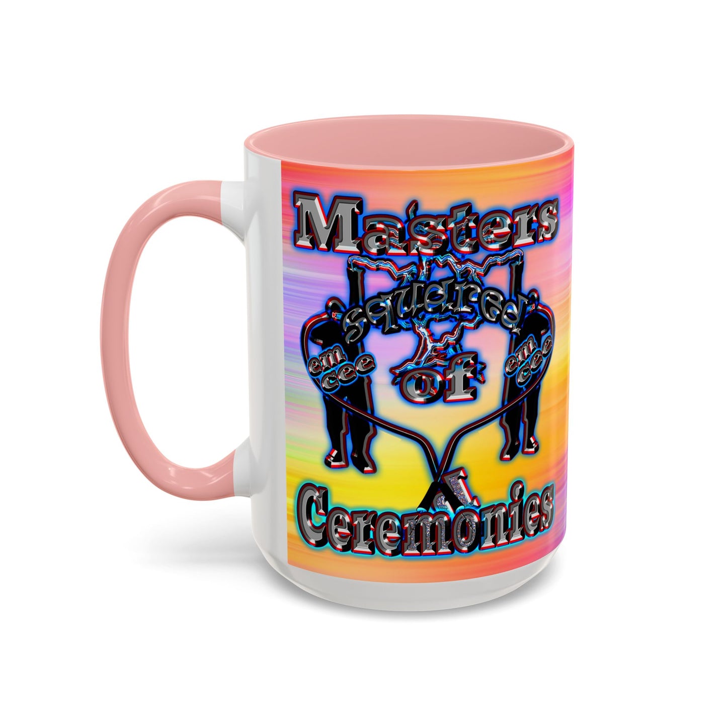 em cee squared - Accent Mug (color blur)