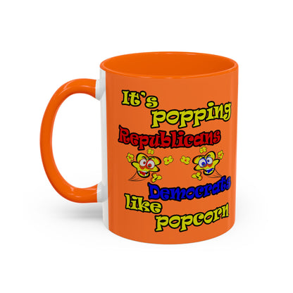 popping like popcorn - Accent Mug (crusta)