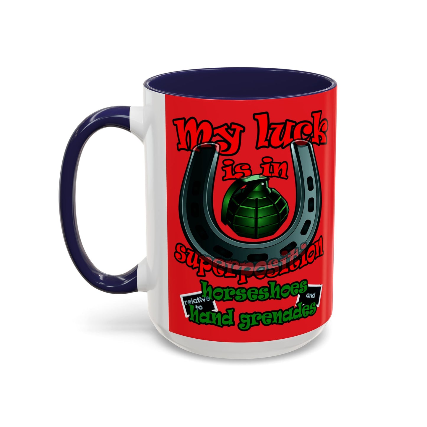 my luck - Accent Mug (red)
