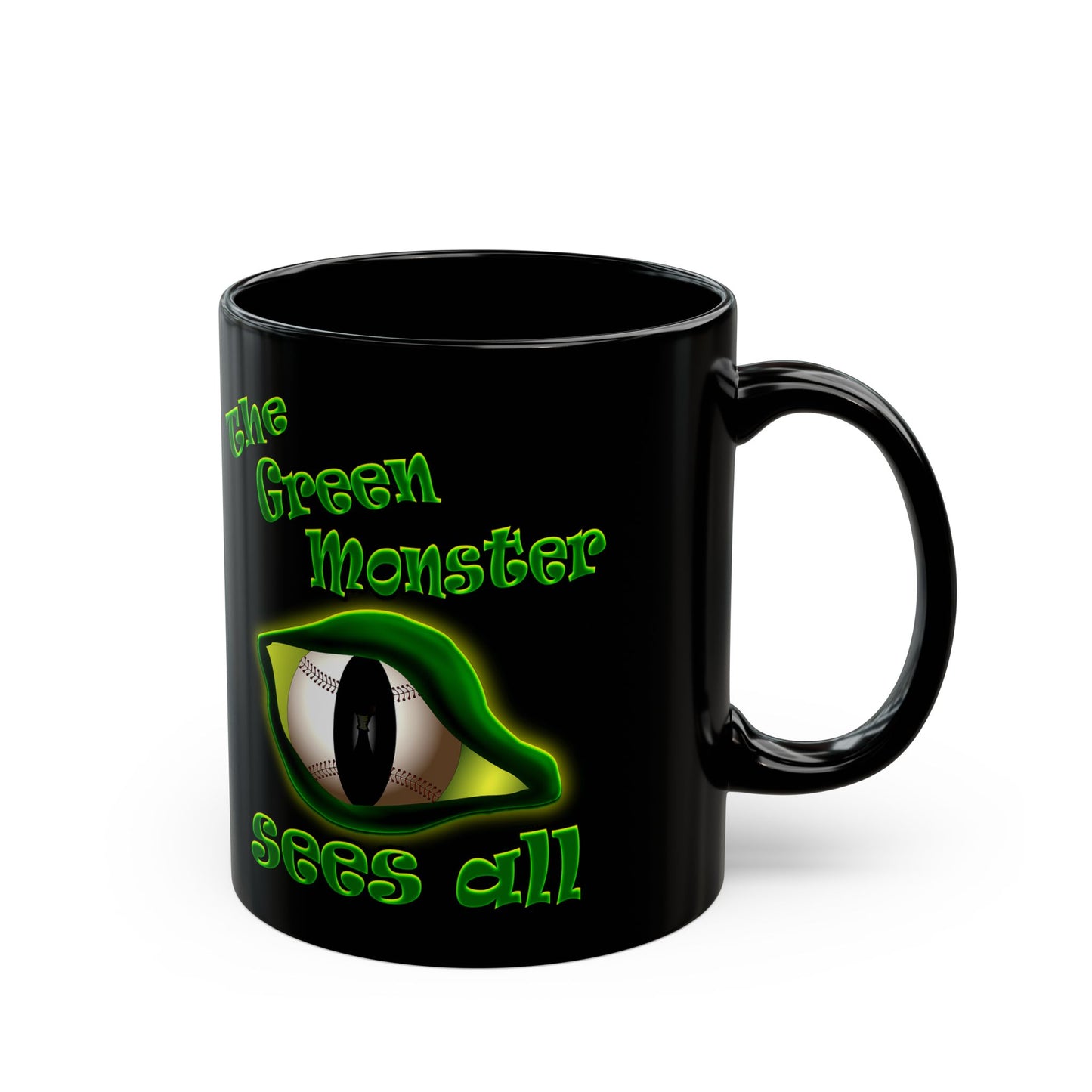 green monster - Black Mug (black)