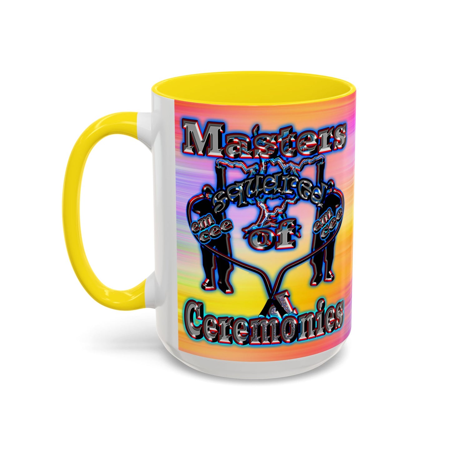 em cee squared - Accent Mug (color blur)