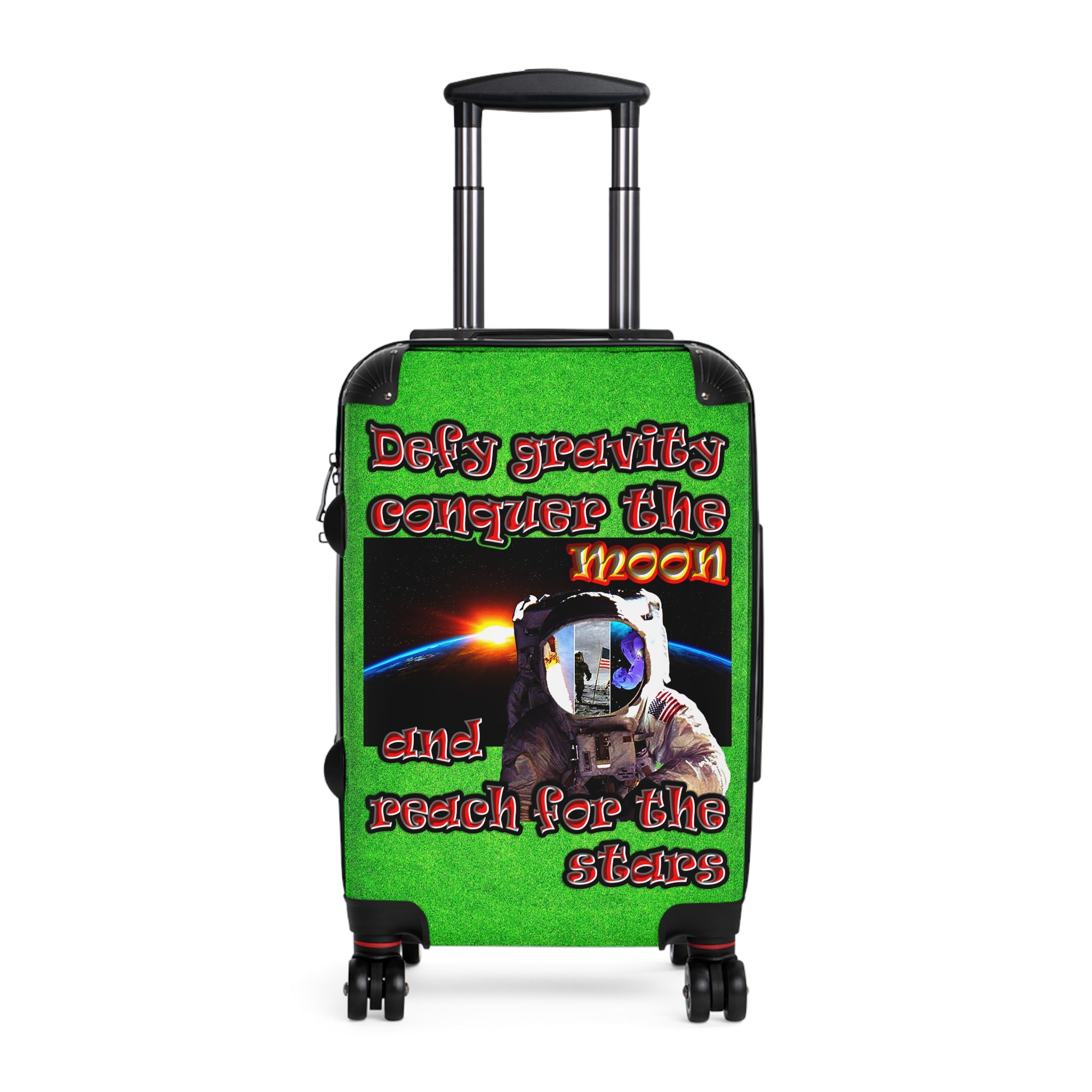 defy conquer reach - Suitcase (green turf)