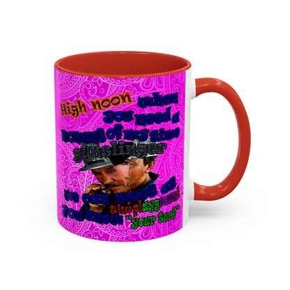 high noon - Accent Mug (pink swirl)