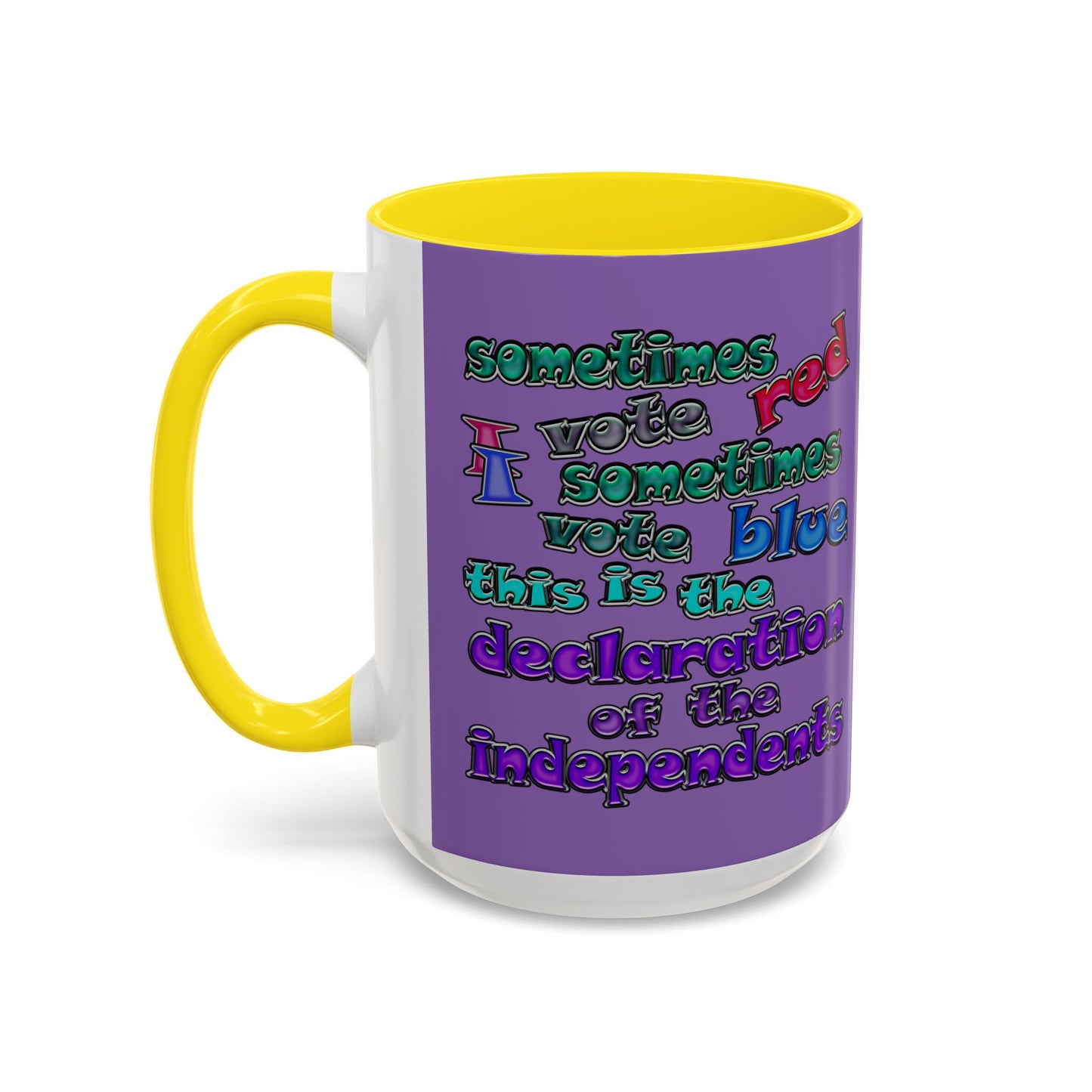 declaration of the independents - Accent Mug (light purple)