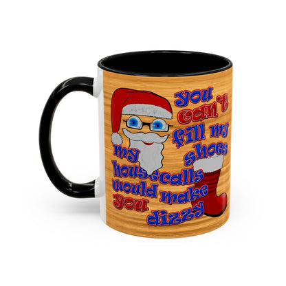santa's shoes - Accent Mug (butterscotch wood finish)