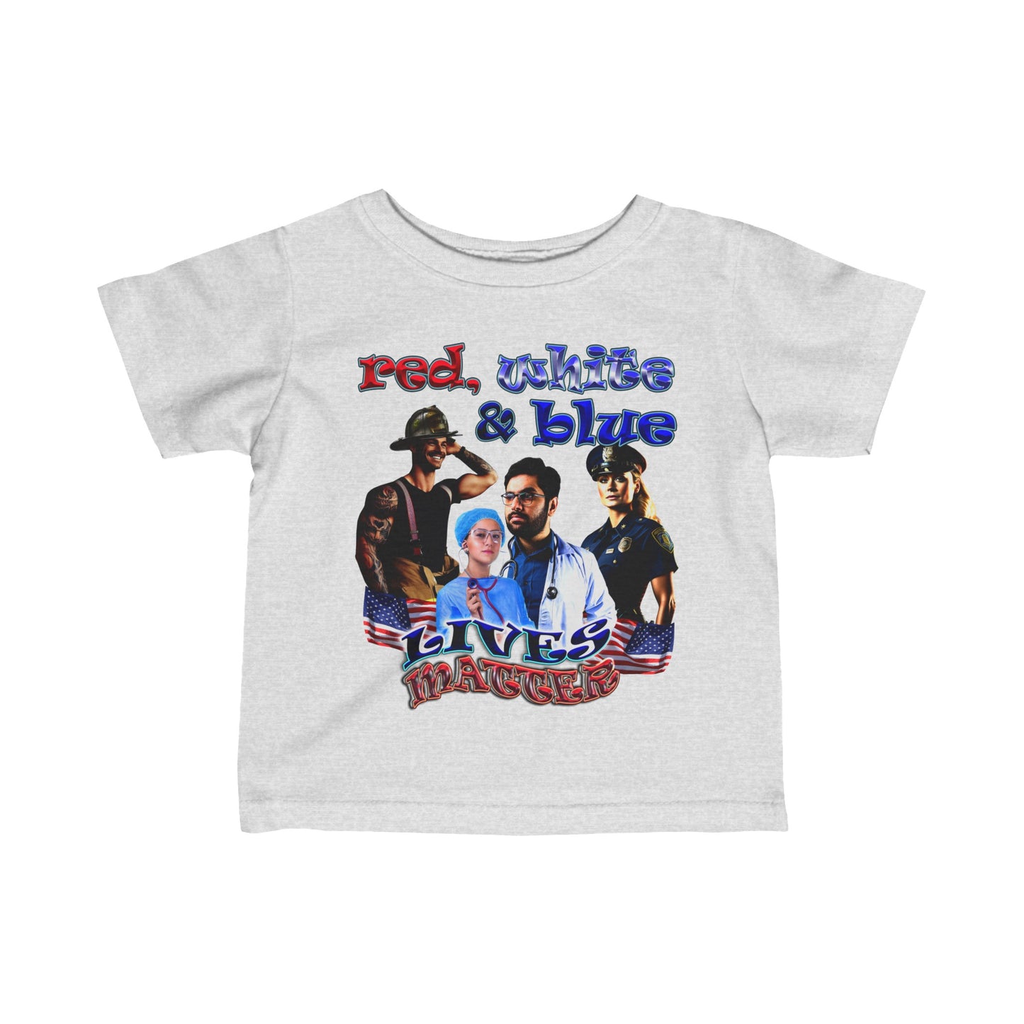rw&b lives matter - Infant Fine Jersey Tee