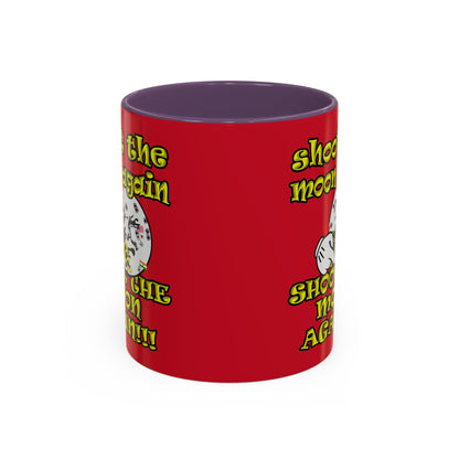 shoot the moon again - Accent Mug (dark red)