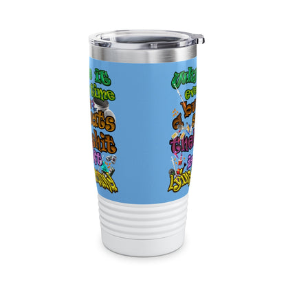 the bum's shit - Ringneck Tumbler, 20oz (light blue)