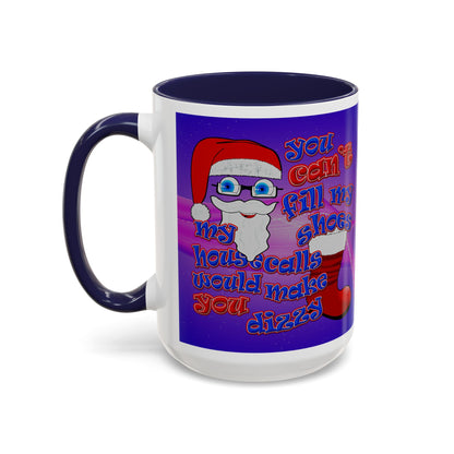 santa's shoes - Accent Mug (purple-pink wave)