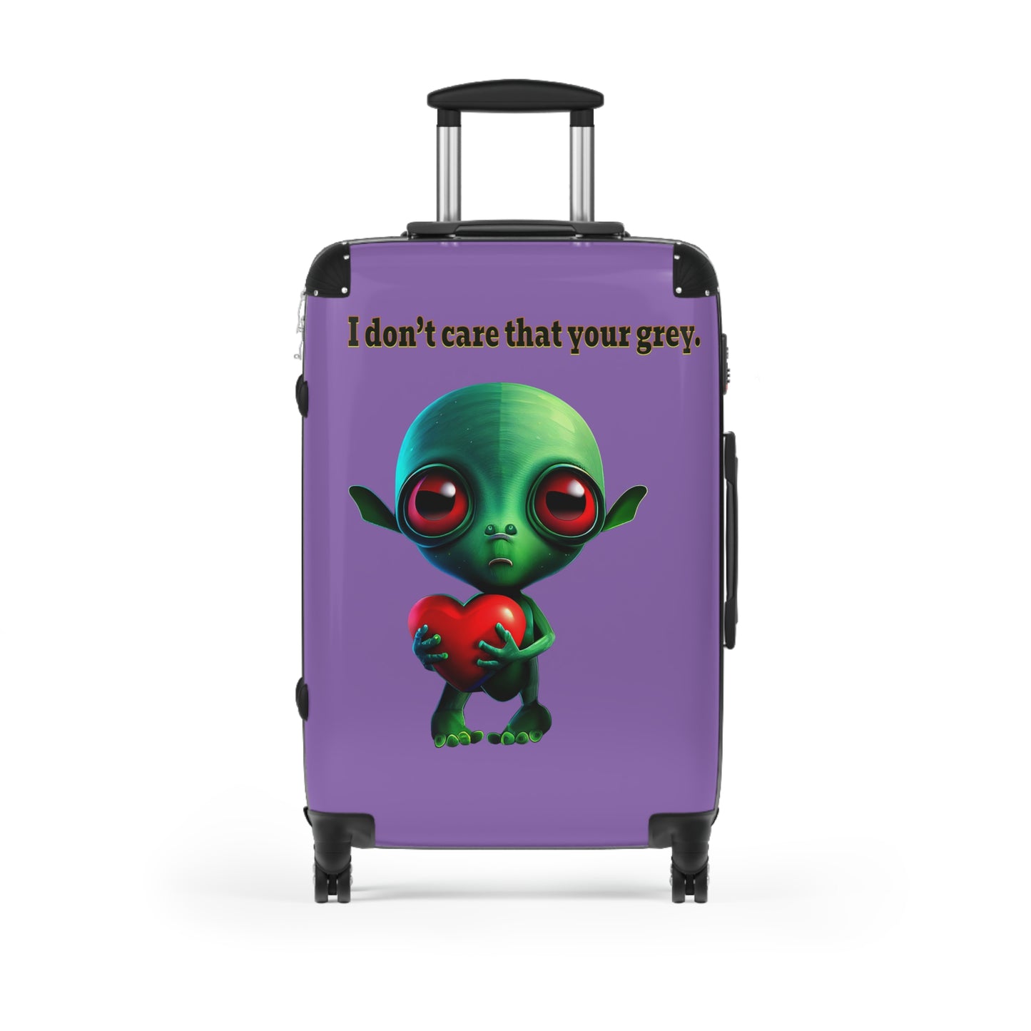 I don't care that your grey - Suitcase (light purple)