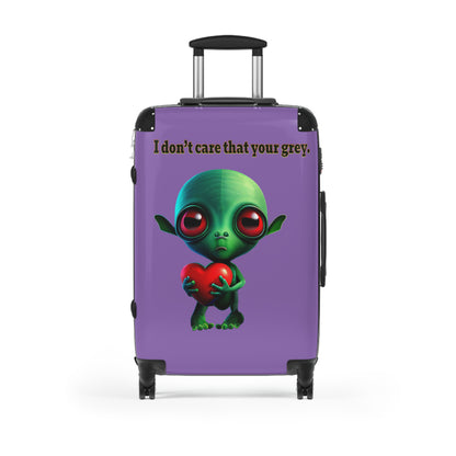 I don't care that your grey - Suitcase (light purple)