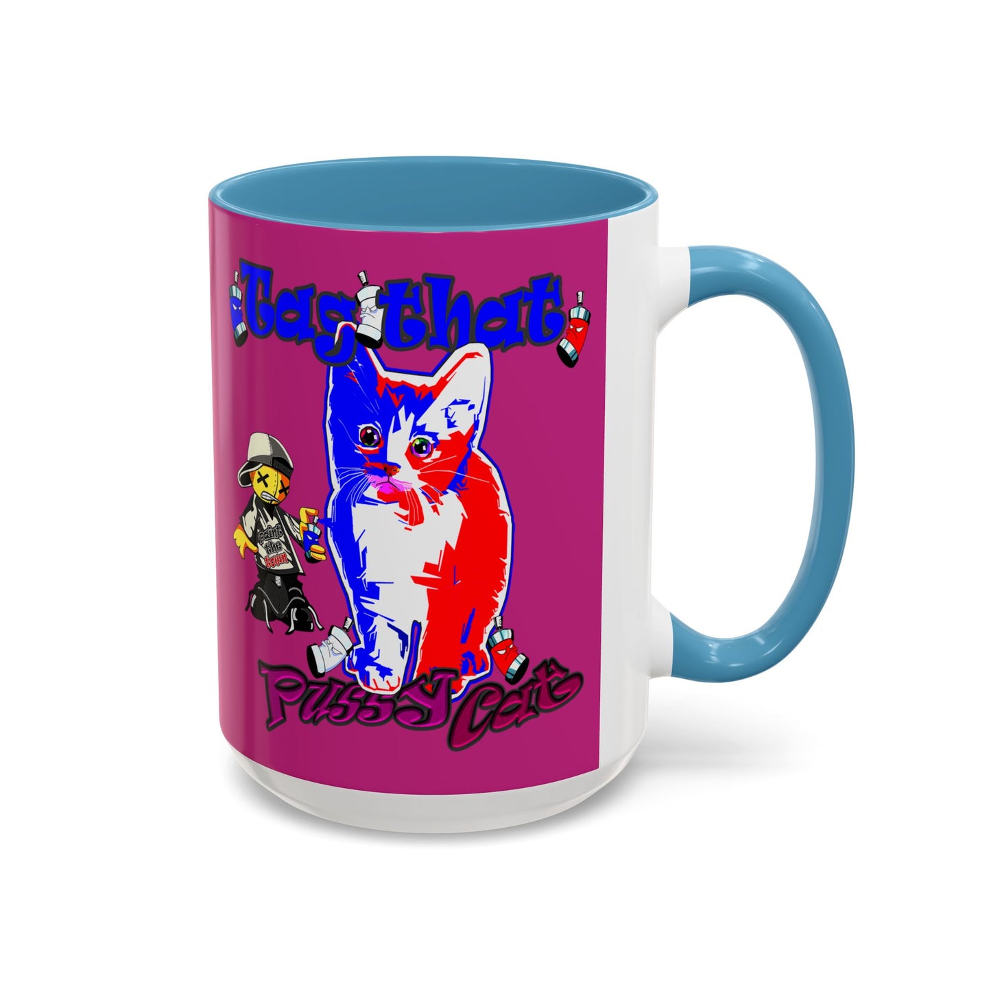 tag that - Accent Mug (pink)