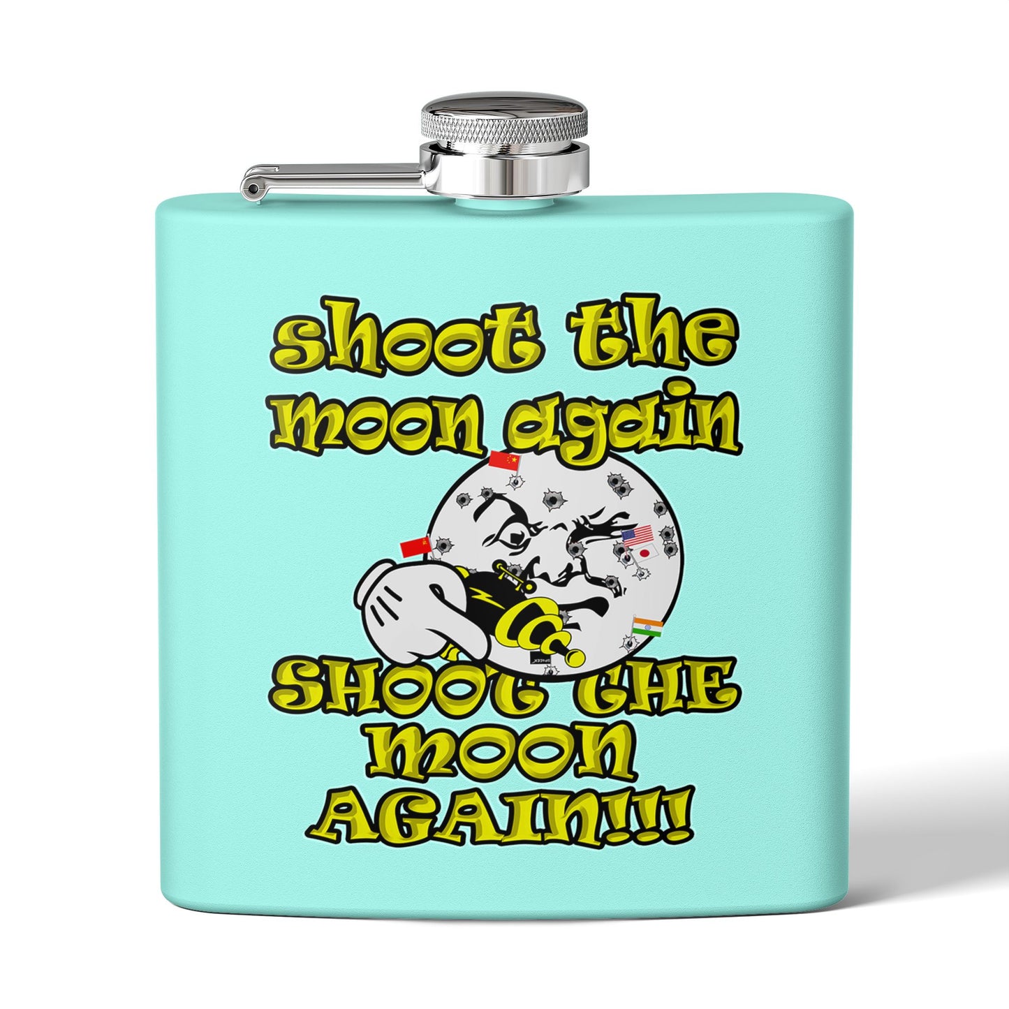 shoot the moon again - Stainless Steel Flask