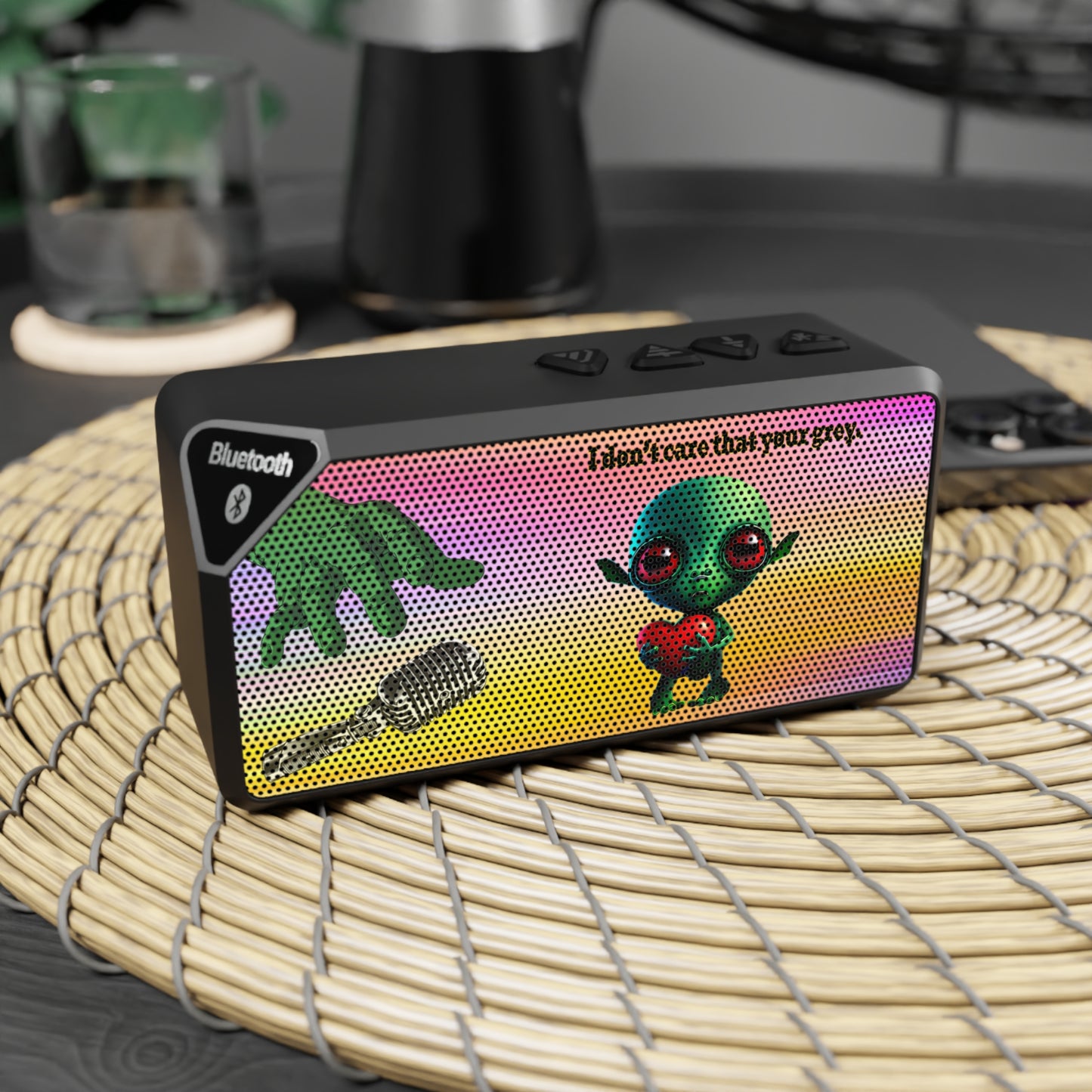 I don't care that your grey - Jabba Bluetooth Speaker (color blur)
