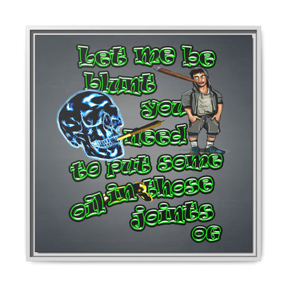 og - framed canvas art (grey-light grey)