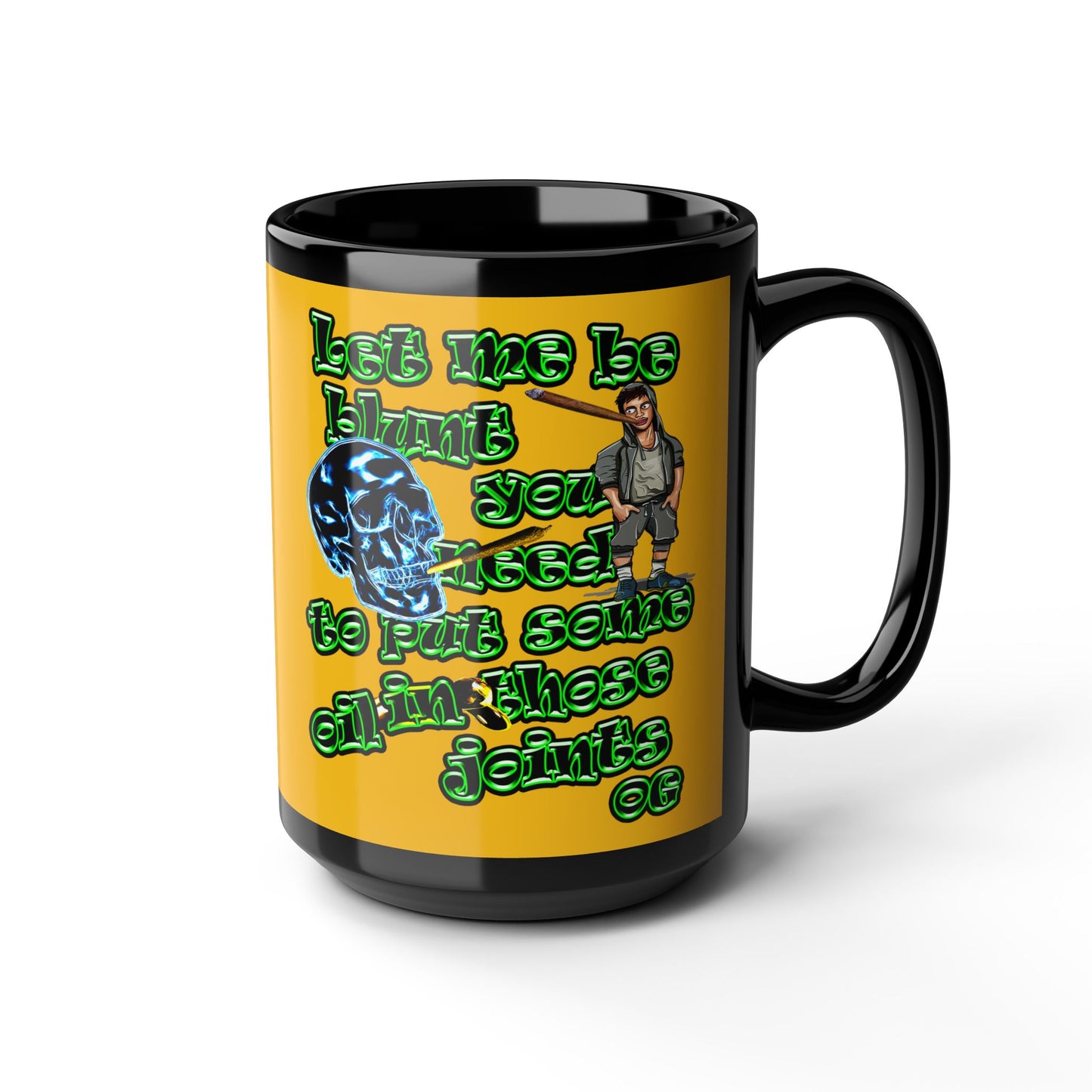 og - Black Mug (yellow)