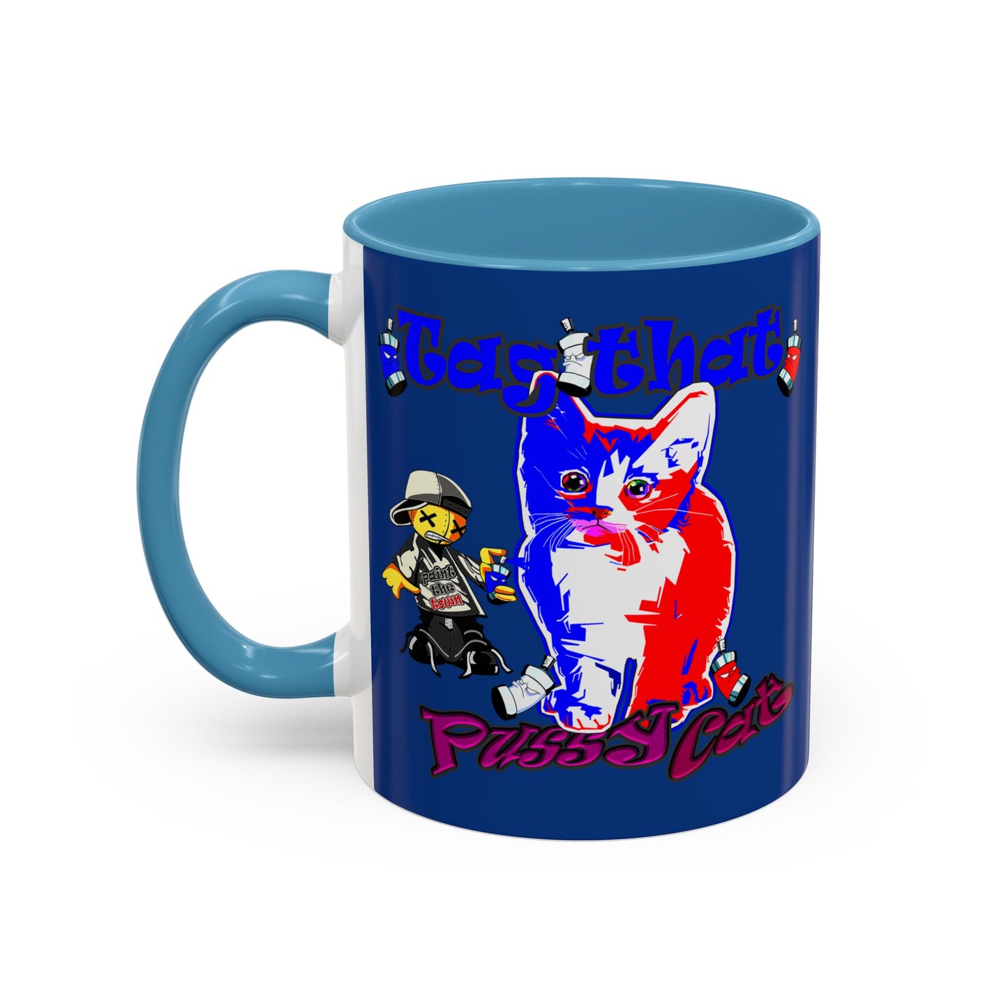 tag that - Accent Mug (dark blue)